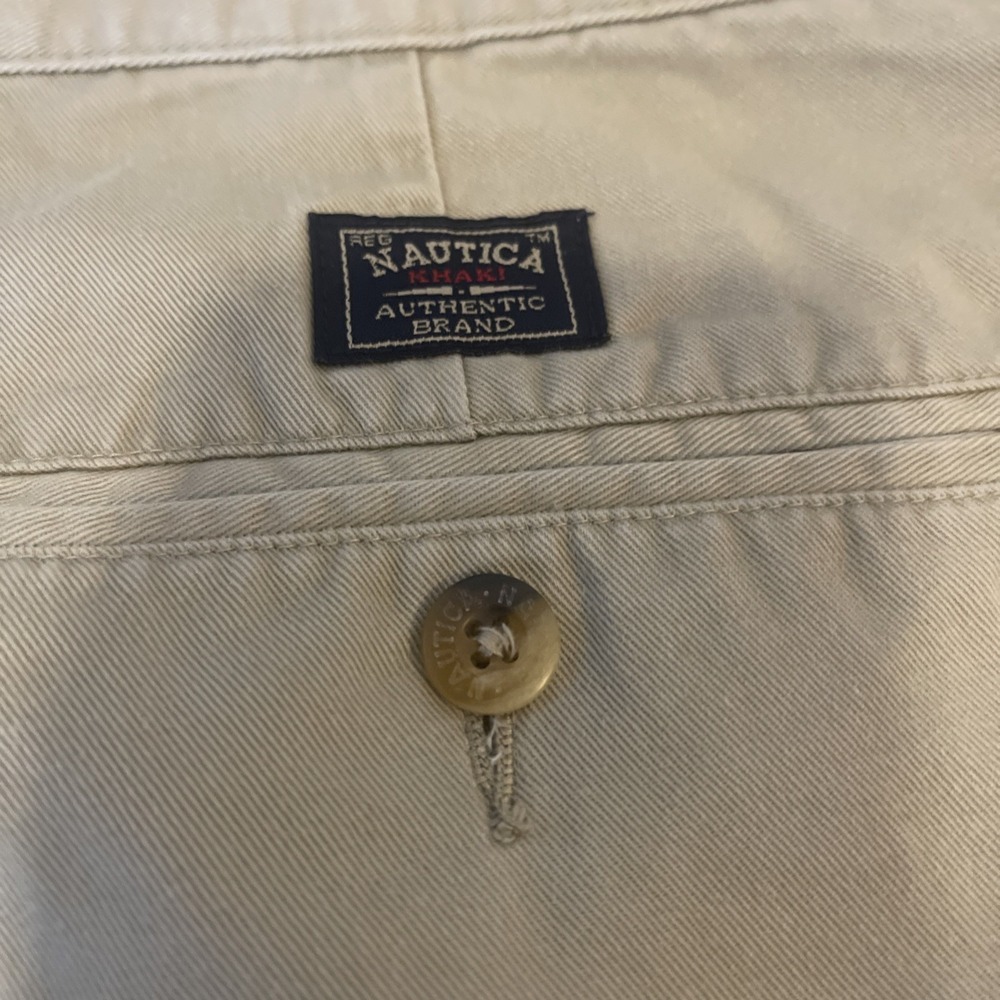 Nautica Men's Chino Pants Classic Fit Tag Size 38x30 Tan - Picture 5 of 5